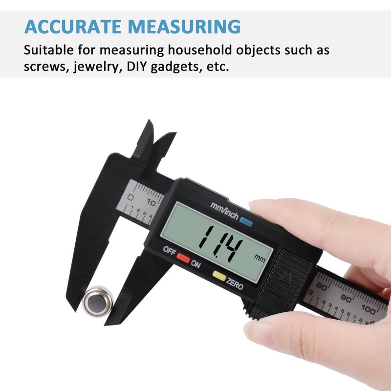 Digital Caliper, Adoric 0-6" Calipers Measuring Tool - Electronic Micrometer
