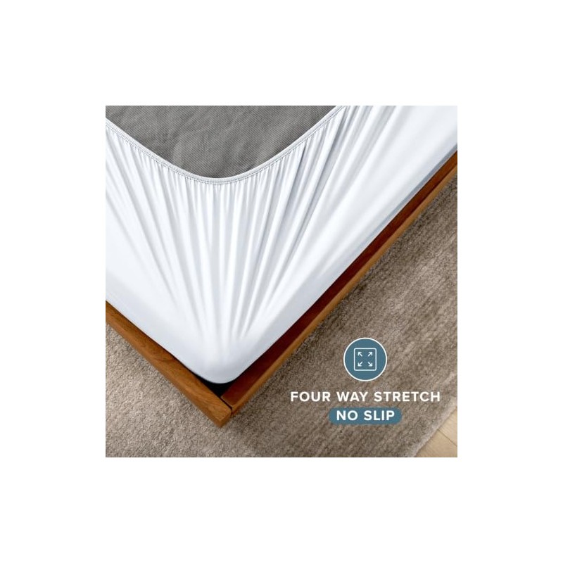Bare Home Box Spring Cover - Funda de microfibra elástica