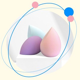 Mamedr Water Droplet Puff, 3 Pieces, Mint / 마메드러 물방울 퍼프, 3개, 민트