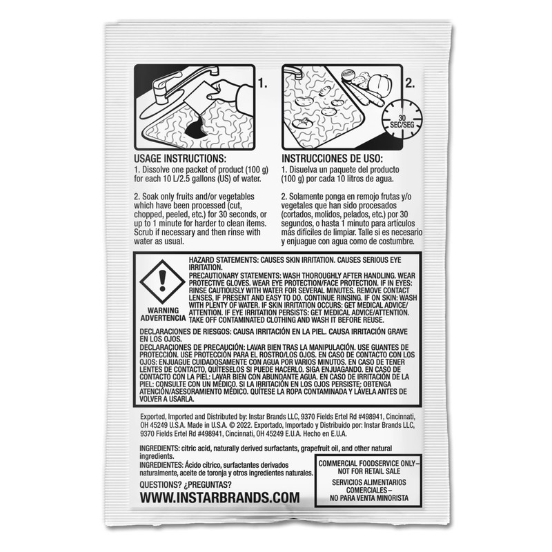 InStar Produce Wash & Cleaner 100 gm Powder Pouch (50