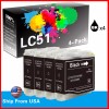 for Brother 4PK LC51 Ink Cartridge LC-51 Black for MFC-465CN