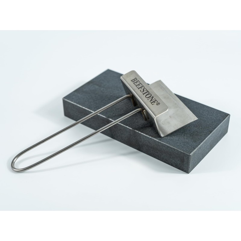 BEEFSTONE 100% Stainless Steel Lava Stone Lifting Tool - For