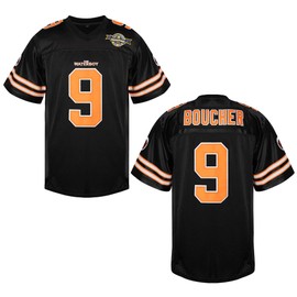 Bobby Boucher Football Jersey 9 The Waterboy Adam Sandler Mud Dogs Bourbon Bowl Movie Jersey White Black Blue Orange S-3XL (US, Alpha, Large, Regular, Regular, 9 Black)