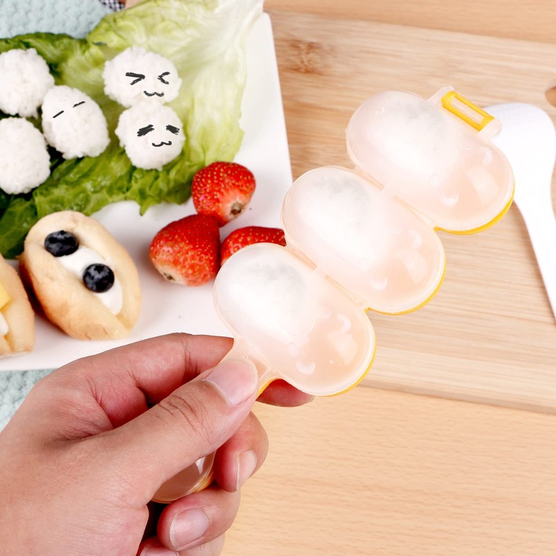 2pcs-Rice Ball Shaker,Rice Ball Molds, DIY Ball Shaped Kitchen Tools