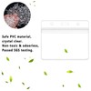 10 Pcs Clear Plastic Horizontal Name Badge ID Card Holders
