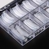 Beuniar Nail Extension Form Tips Clear 100pcs Poly Gel Acrylic