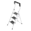 Hailo Safety Plus | Steel Folding Stepladder | Three Large