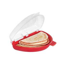 Betterware Kit 2 tuppers/almacenadores/organizador para quesadillas y otros alimentos, rígido y resistente a las ralladuras, forma semicircular es ideal para el lunch.