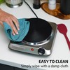 OVENTE Electric Countertop Single Burner, 1000W Cooktop with 7.25 Inch