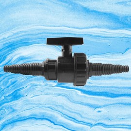 Heavy Duty Flow Control Valve with Multi-Step hosetails to fit The Following Size of Corrugated Flexible Hose 19mm,25mm and 32mm Pipe,Removable Handle for Security
