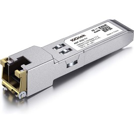 100Base-T/1000Base-T/2.5GBase-T/SFP SGMII RJ-45 Auto-Negotiation SFP Transceiver, Industrial Grade, Compatible with Ubiquiti UniFi, Fortinet, Netgear, TP-Link and Other Open Switches