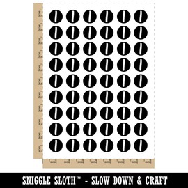 Letter I Uppercase Felt Marker Font Temporary Tattoo Water Resistant Fake Body Art Set Collection - 54 1" Tattoos (1 Sheet)