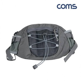 Gray Multi-purpose Leisure Pocket Waist Belt for Sports & Hiking Everyday Use