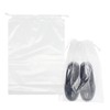 Belinlen 50 Pack 10x14 inch Plastic Travel Drawstring Bags Transparent
