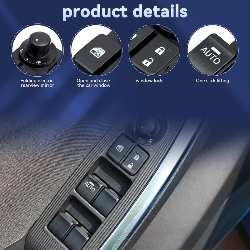 BELGEMAY Driver Side Power Window Switch - Compatible with 2013-2015