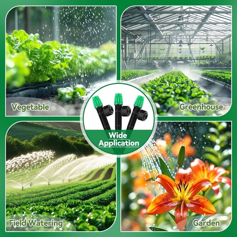 Kalolary 30pcs Irrigation Dripper 360 Degree Fan Sprayer Dripper Dripper