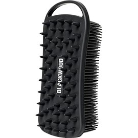 Blackwood For Men Depurador de Doble Uso para Barba y Cuerpo - Herramienta de Ducha para Hombre de Doble Cara - Cepillo de Mano para Lavado Corporal Con Cerdas Largas de Silicona Suave para Una Limpie