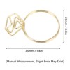 100Pcs Cute Paper Clips Ring Style Anti Slip Sturdy Electroplated