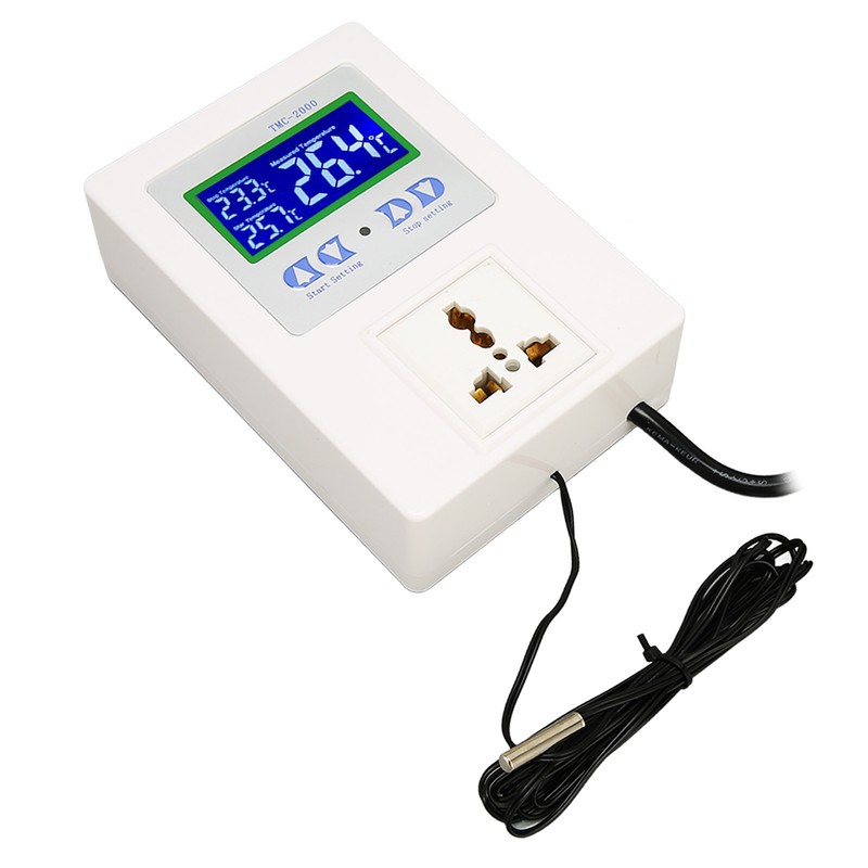 Digital Temperature Controller LCD Display Heating Cooling Thermostat Controller for