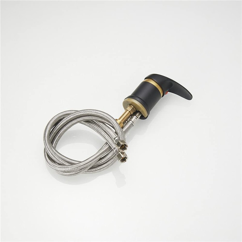 Brass Salon Shampoo Bowl Faucet and Sprayer Kit for Shampoo