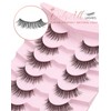Onlyall Natural Lashes Wispy Lashes Natural Look False Eyelashes Flared