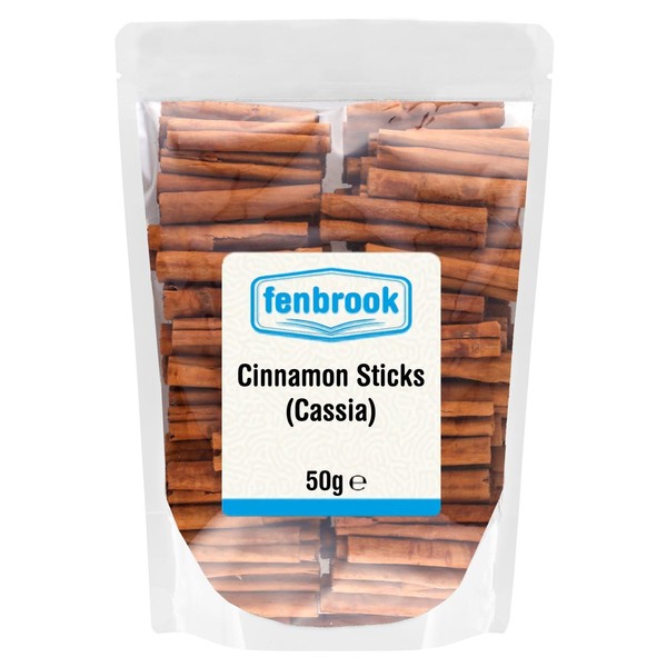 Cinnamon Sticks (Cassia) 50g by Fenbrook