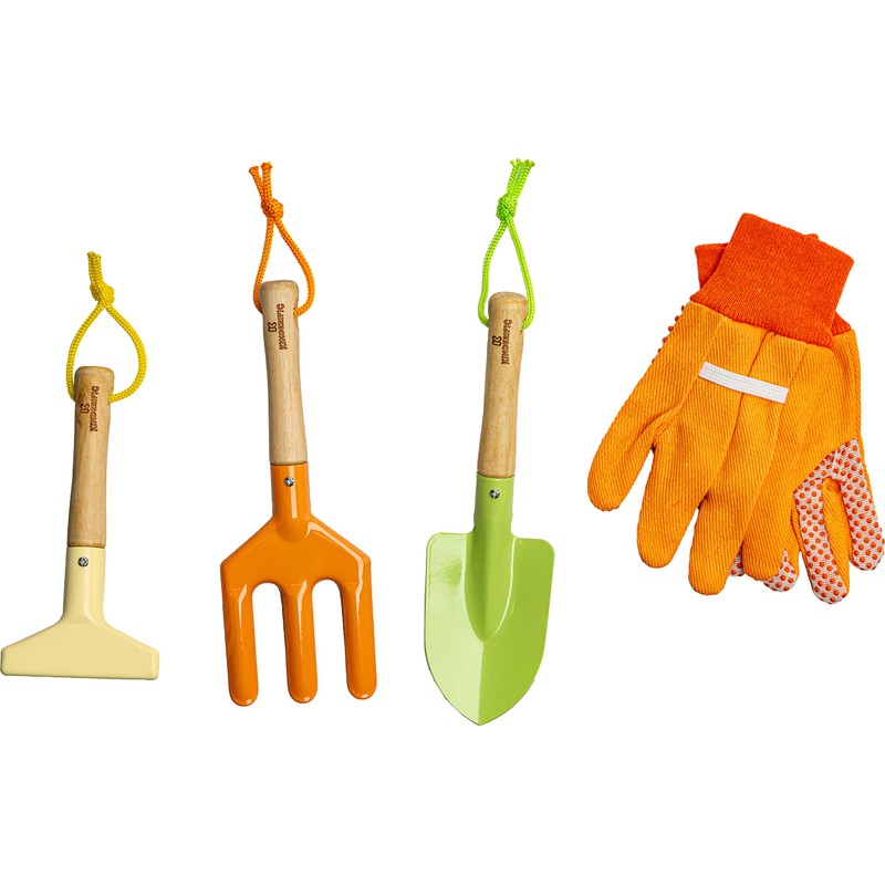 Kinderific Gardening Set, Tool Kit, for Kids, STEM, Includes Tote