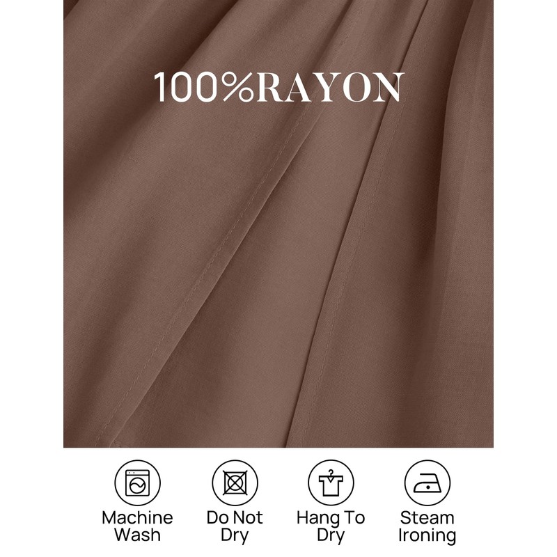 ZESICA Women's 2025 Boho Sexy Off Shoulder Long Sleeve Smocked