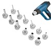12Pcs Universal Hot Air Gun Nozzle Stainless Steel Standard Size