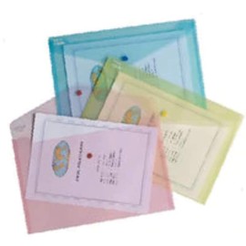 Snopake 10087X - Polyfile Wallet File Foolscap Classic Astd PK5