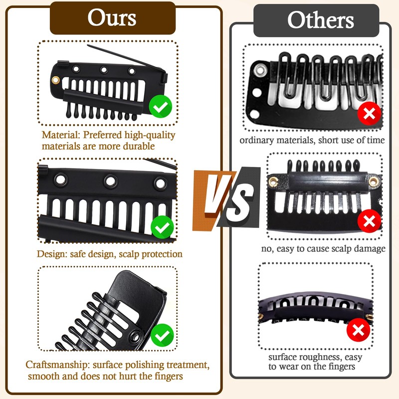 Vodolo Chunni Clips with Safety Pins,8 PCS Strong Chunni Grip