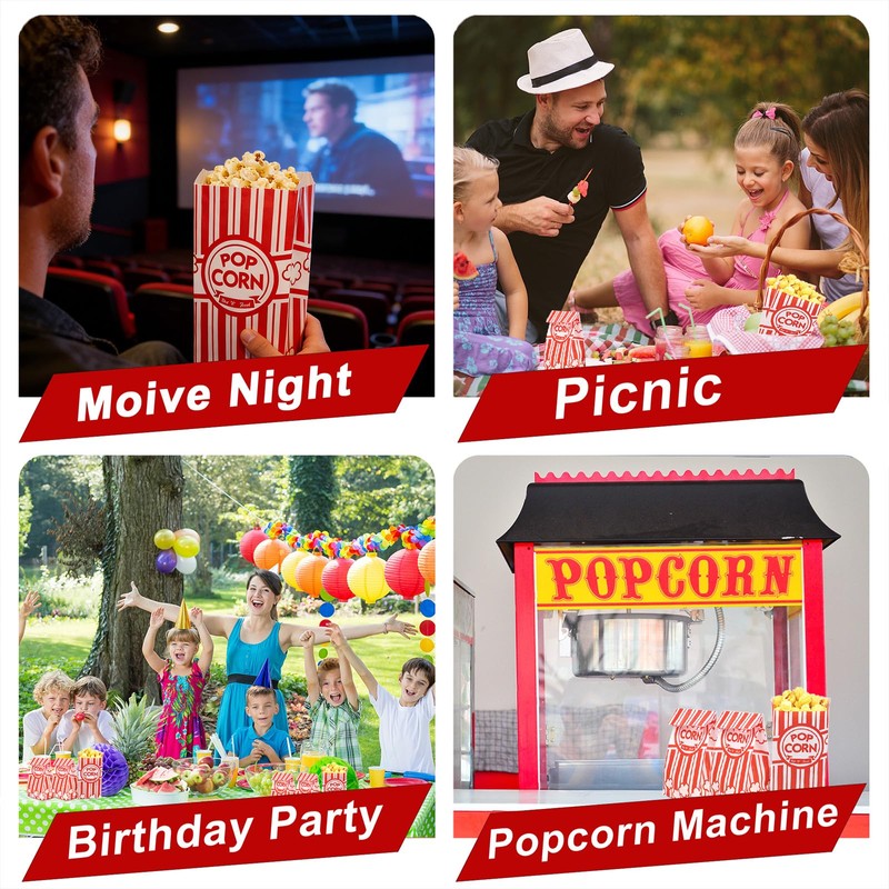 Homrelaxy 600 Pcs Popcorn Bags, 2 oz Popcorn Bags Individual