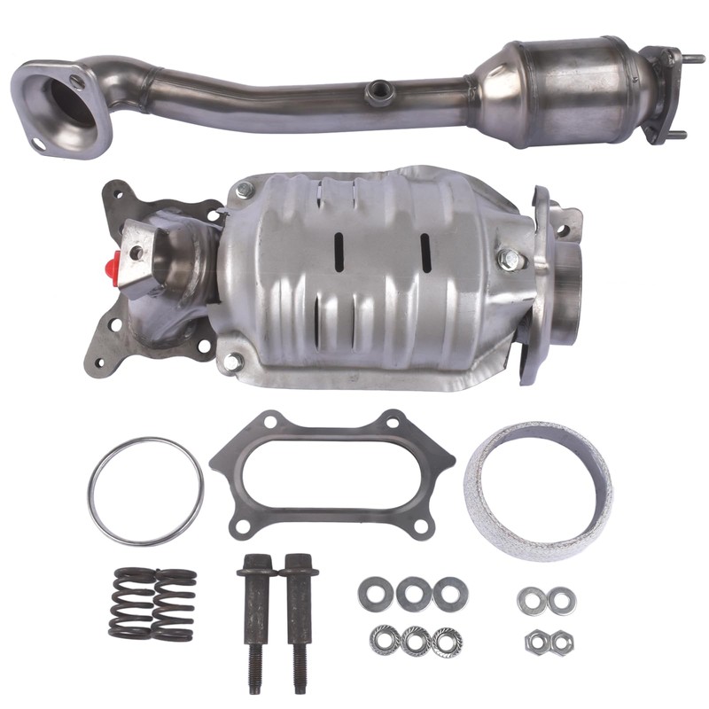 Front and Rear Three Way Catalytic Converter, Replacement for Honda