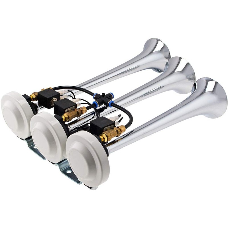 Vixen Horns LOUD 3/Three Trumpet Musical Air Horn with 8