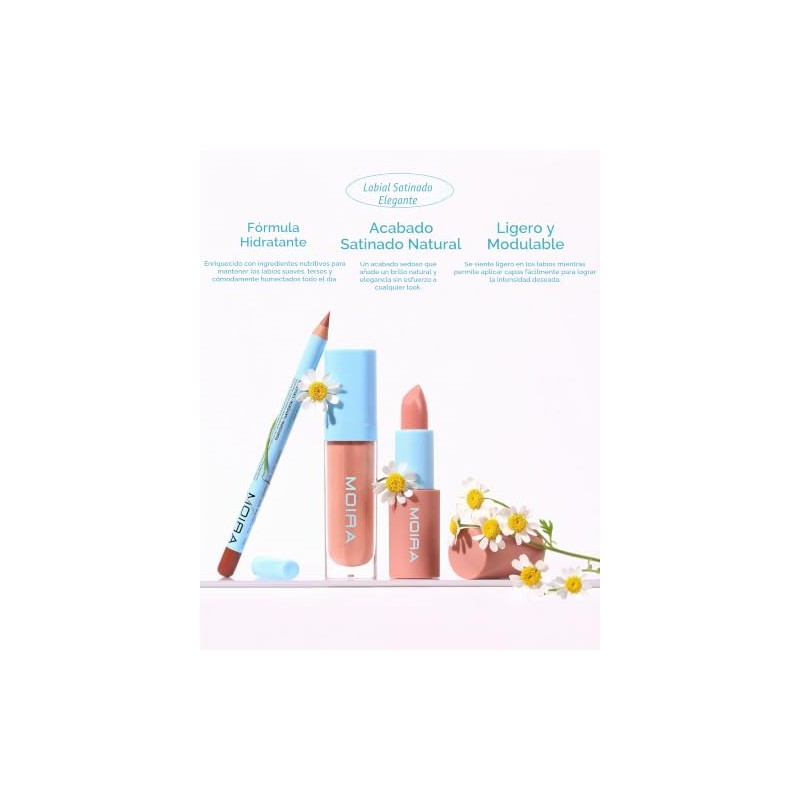 MOIRA CHIC SATIN LIPSTICK (004, TIME CAPSULE)