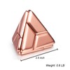 OPSZDYY 3D Triangle Metal Puzzle (Rose Gold)