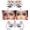 Dochais Temporary Tattoos Crystal Tears Gemstone for Festival Rhinestone Decorations