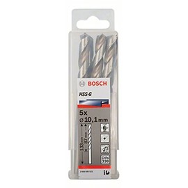 Bosch Professional 5x Metal drill bits HSS-G DIN 338 (for metal, Ø 10.1 x 87 x 133 mm, Accessory Drill Driver)