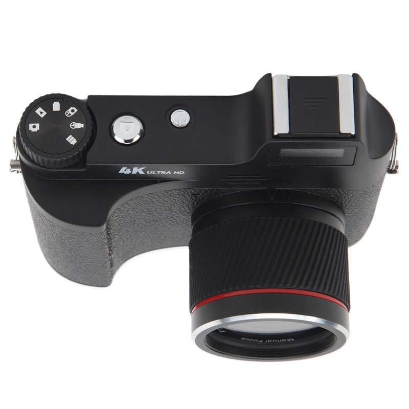 4K Digital Camera 48MP Manual Focusing Retro Anti Slip Pattern