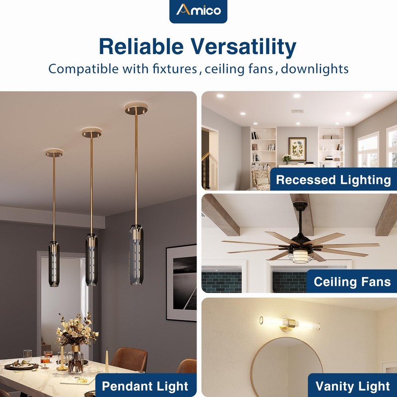 Amico 36 Pack Goof Rings for 6 Inch Recessed Lights,