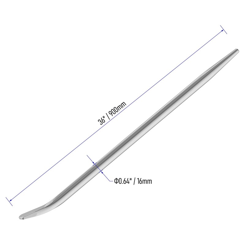 FOCMKEAS 36"(900mm）Aligning Pry Bar Round Crowbar Sleever Bar for Prying