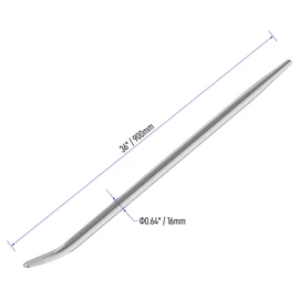 FOCMKEAS 36"(900mm）Aligning Pry Bar Round Crowbar Sleever Bar for Prying and Alignment, CR-V