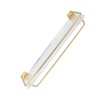 50cm Shower Caddy Wall Mount Shelf with Towel Hanger Acrylic
