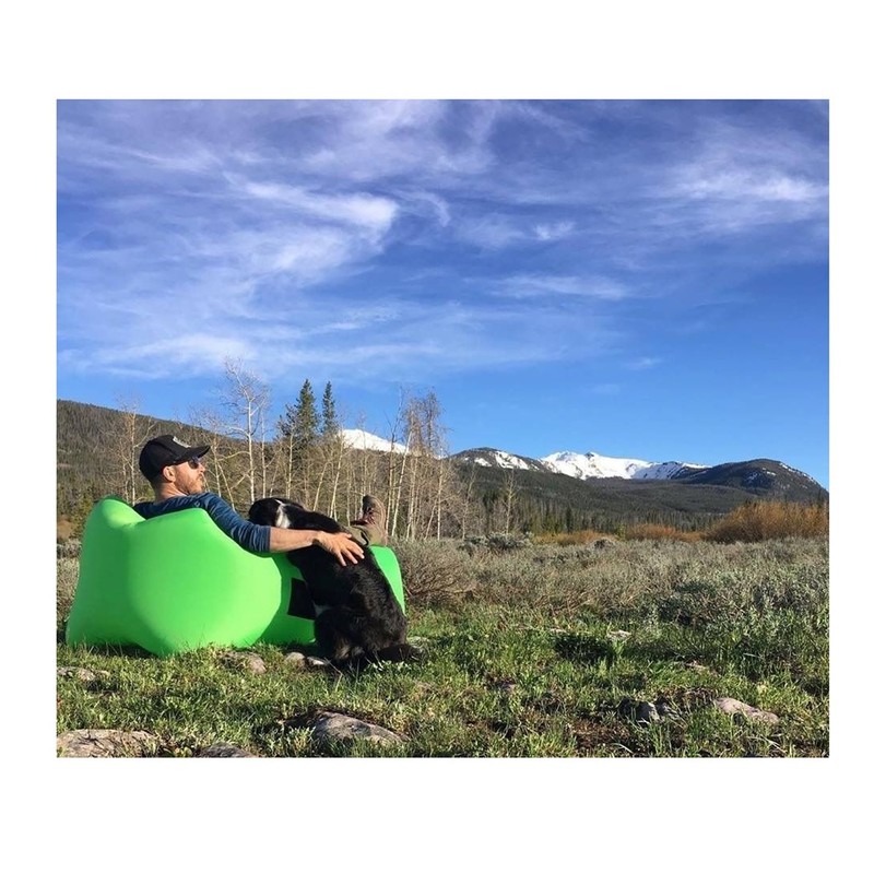 AeroLounger Inflatable Lounger, Green