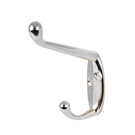 Fort Fasteners Hat and Coat Hooks Chrome Plated Pack of 12