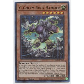 G Golem Rock Hammer - BLCR-EN040 - Ultra Rare - 1st Edition