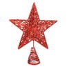Red Glitter Star Tree Topper