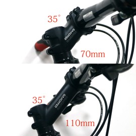 GANOPPER Bicycle Stem 31.8 MTB Stem Short Road Bike Stems Mountain Bike Handlebar Stem with 25.4 Handlebar Stem Shim (31.8 x 90 mm)