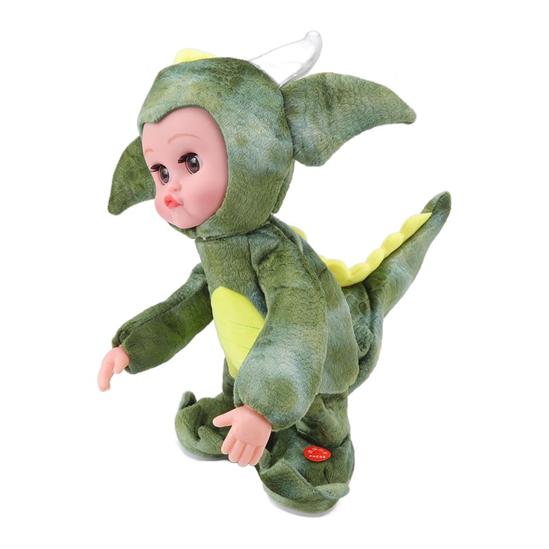 Dinosaur Baby Doll Mobile Singing Tail Wagging Soft Plastic Simulation