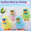 SAURAWAN 4PCS Kawaii Chicks Plush Wind Up Toy, Chicken with